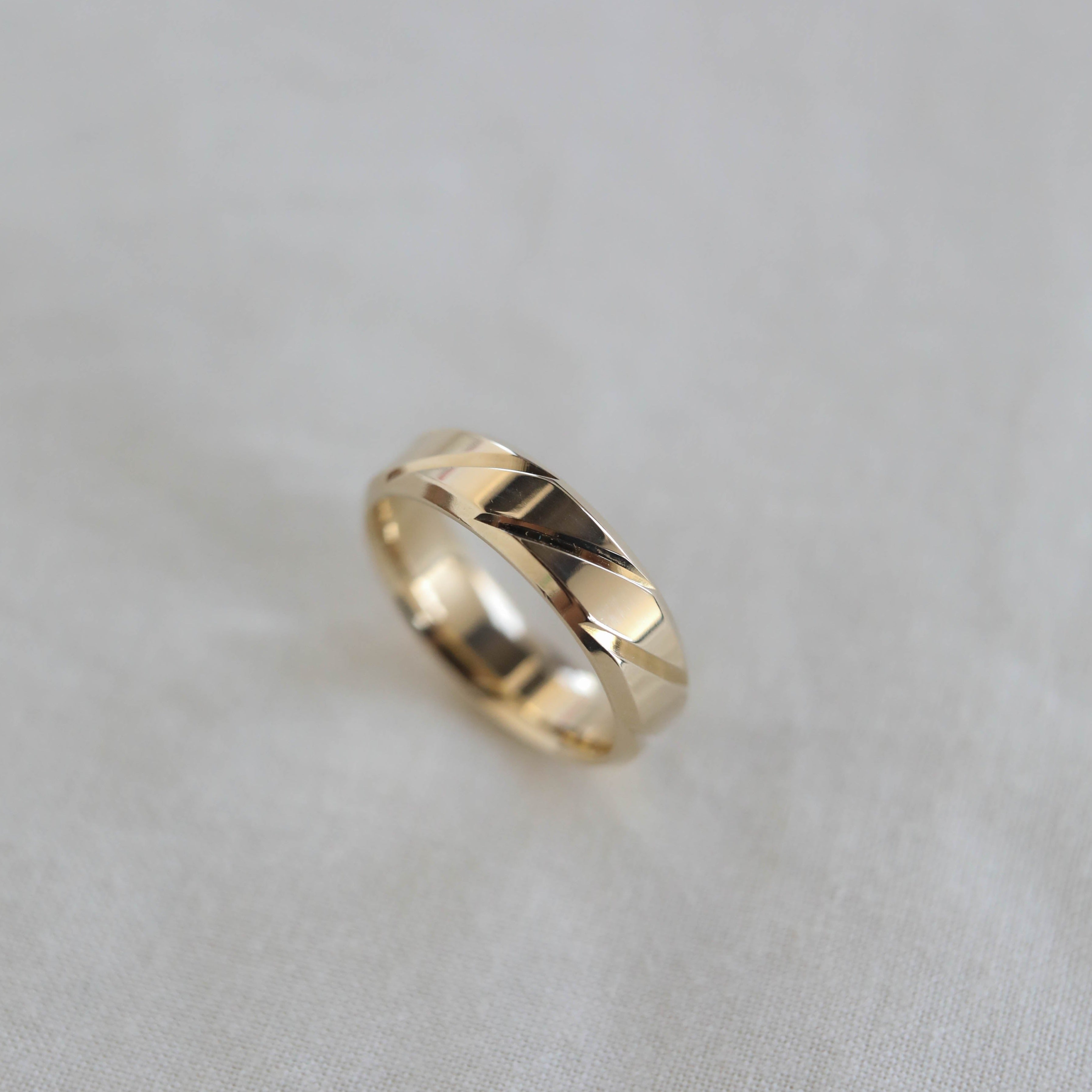 High-Polish Finish Regular Men's Band - crownmoissanite