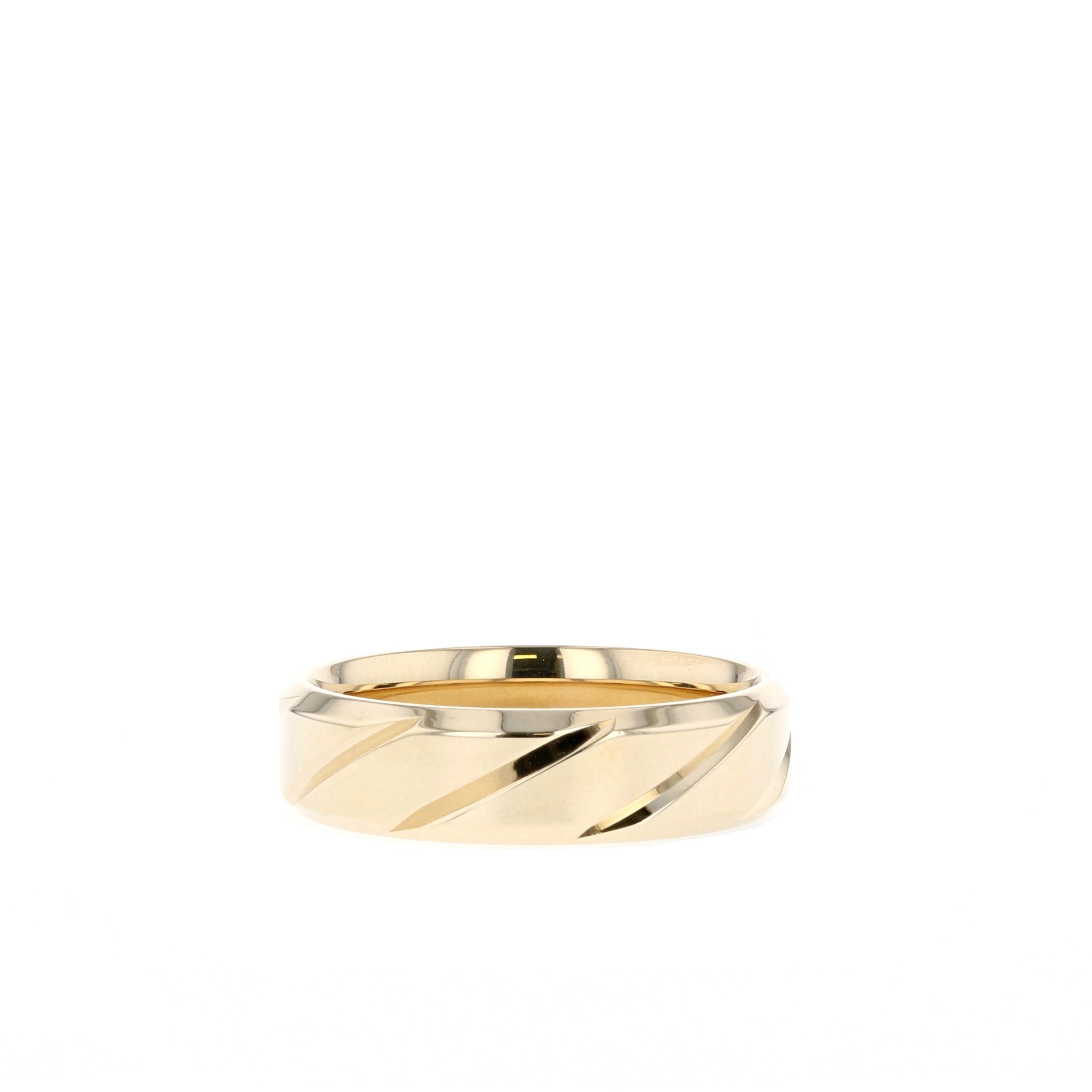 High-Polish Finish Regular Men's Band - crownmoissanite