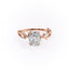 2.0 CT Elongated Cushion Cut Solitaire Twig Style Moissanite Engagement Ring - crownmoissanite