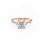 2.15 CT Cushion Cut Milgrain Vintage Style Engagement Ring - crownmoissanite