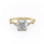 2.15 CT Cushion Cut Milgrain Vintage Style Engagement Ring - crownmoissanite