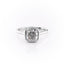 2.54 CT Cushion Cut Bezel Setting Moissanite Engagement Ring - crownmoissanite