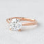 1.0 CT Round Cut Hidden Halo Moissanite Engagement Ring - crownmoissanite