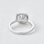 1.8 CT Cushion Cut Halo Pave Moissanite Engagement Ring - crownmoissanite
