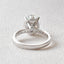 3.74 CT Oval Cut Hidden Halo Pave Moissanite Engagement Ring - crownmoissanite