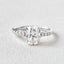 1.91 CT Oval Cut Solitaire Pave Moissanite Engagement Ring - crownmoissanite