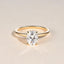 1.33 CT Oval Shaped Moissanite Solitaire Engagement Ring - crownmoissanite