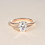 1.33 CT Oval Shaped Moissanite Solitaire Engagement Ring - crownmoissanite