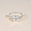 1.33 CT Oval Shaped Moissanite Solitaire Engagement Ring - crownmoissanite