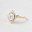 1.8 CT Round Cut Halo Moissanite Engagement Ring - crownmoissanite