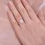1.75 CT Princess Cut Pave Moissanite Engagement Ring - crownmoissanite