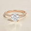 3.2 CT Round Cut Solitaire Pave Moissanite Engagement Ring - crownmoissanite