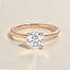 1.0 CT Round Shaped Moissanite Hidden Halo Engagement Ring - crownmoissanite