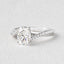 1.91 CT Oval Cut Solitaire Pave Moissanite Engagement Ring - crownmoissanite