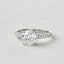 3.2 CT Round Cut Solitaire Pave Moissanite Engagement Ring - crownmoissanite
