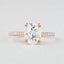 1.91 CT Oval Shaped Moissanite Solitaire Engagement Ring - crownmoissanite