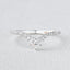 0.36 CT Marquise & Round Shaped Moissanite Curved Wedding Band - crownmoissanite