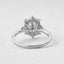1.33 CT Oval Cut Halo Pave Moissanite Engagement Ring - crownmoissanite
