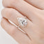 3.1 CT Pear Cut Halo Pave Moissanite Engagement Ring - crownmoissanite