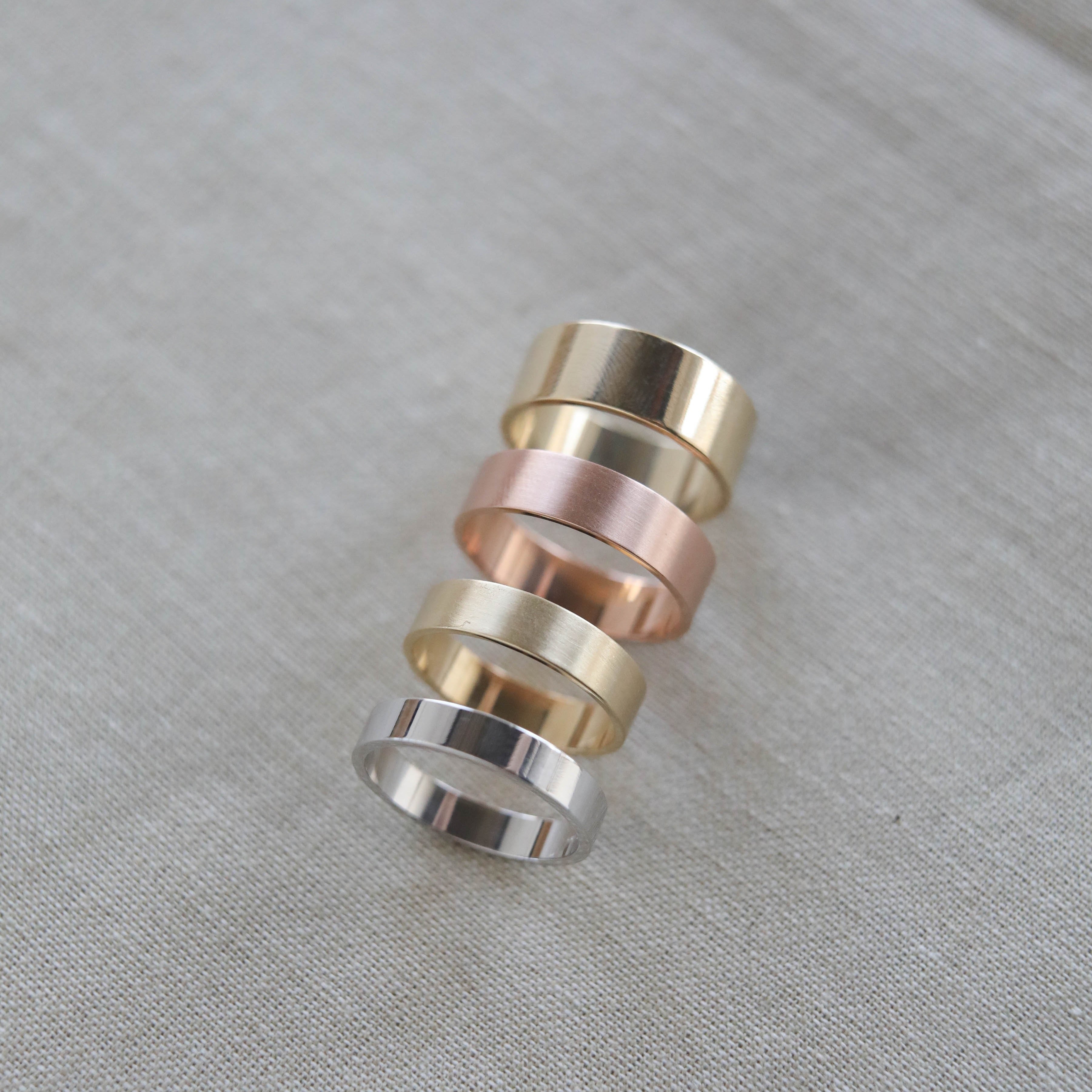 Satin-Finish Classic Yellow Gold Men's Band - crownmoissanite