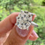 5.18 CT Oval Cut Hidden Halo Moissanite Engagement Ring - crownmoissanite