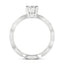 1.33 CT Oval Cut Twisted Pave Moissanite Engagement Ring - crownmoissanite
