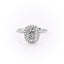 2.0 CT Elongated Cushion Shaped Moissanite Halo Engagement Ring - crownmoissanite