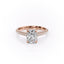 2.0 CT Elongated Cushion Cut Hidden Halo Triple Pave Moissanite Engagement Ring - crownmoissanite