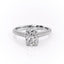 2.0 CT Elongated Cushion Shaped Moissanite Solitaire Engagement Ring - crownmoissanite