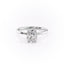 2.0 CT Elongated Cushion Shaped Moissanite Hidden Halo Engagement Ring - crownmoissanite