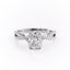 2.0 CT Elongated Cushion Shaped Moissanite Solitaire Cross Over Engagement Ring - crownmoissanite