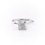 2.0 CT Elongated Cushion Shaped Moissanite Hidden Halo Engagement Ring - crownmoissanite