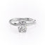 2.0 CT Elongated Cushion Cut Solitaire Twisted Pave Moissanite Engagement Ring - crownmoissanite