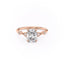 2.0 CT Elongated Cushion Cut Hidden Halo Moissanite Engagement Ring - crownmoissanite