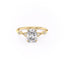 2.0 CT Elongated Cushion Cut Hidden Halo Moissanite Engagement Ring - crownmoissanite