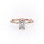 2.0 CT Elongated Cushion Cut Solitaire Dainty Style Moissanite Engagement Ring - crownmoissanite