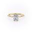 2.0 CT Elongated Cushion Shaped Moissanite Solitaire Engagement Ring - crownmoissanite