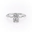 2.0 CT Elongated Cushion Shaped Moissanite Solitaire Engagement Ring - crownmoissanite