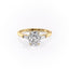 2.0 CT Cushion Cut Three Stone Moissanite Engagement Ring - crownmoissanite