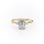 1.91 CT Emerald Shaped Moissanite Solitaire Engagement Ring - crownmoissanite