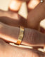 Classic Men's Wedding Band With Linear Mountains - crownmoissanite