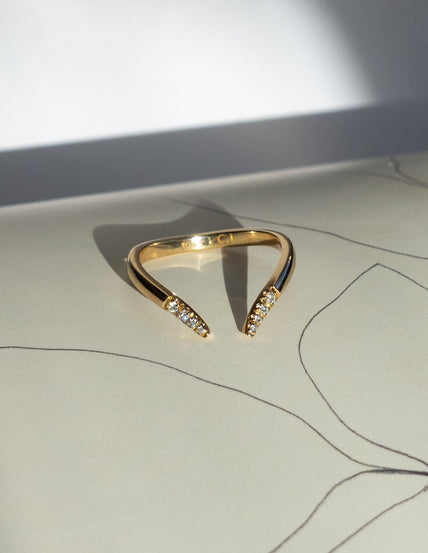 0.20 TCW Round Moissanite Open Pave Wedding Band