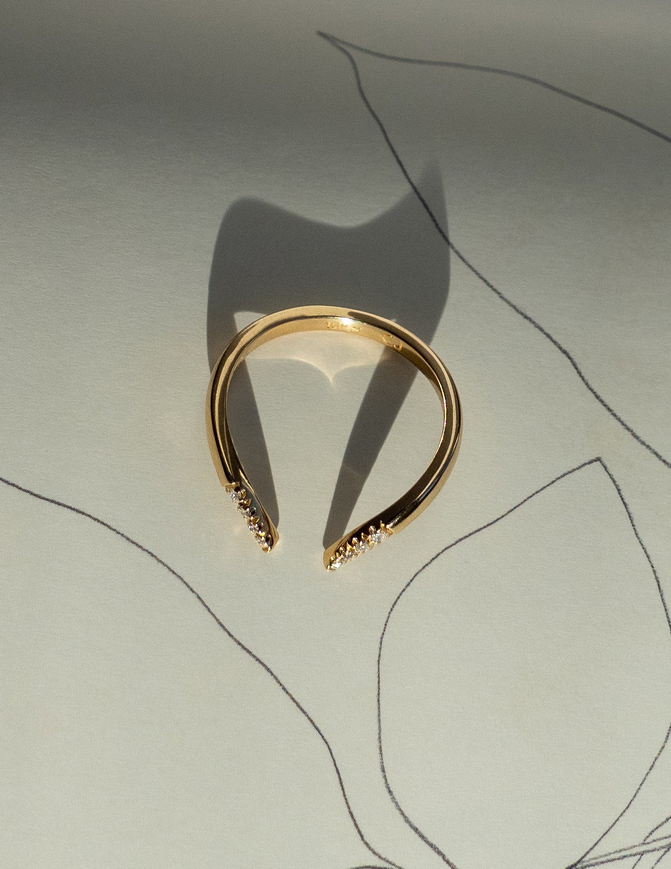 0.20 TCW Round Moissanite Open Pave Wedding Band