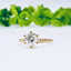 1.85 CT Round Cut Solitaire Pave Moissanite Engagement Ring - crownmoissanite