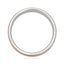 Two Tone Brushed Finish Men's Wedding band - crownmoissanite