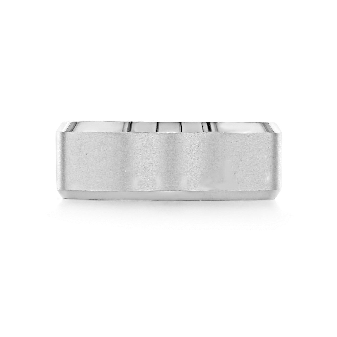 Beveled Classic Men's Wedding Band - crownmoissanite