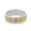 Classic Men's Wedding Band With Brushed Finish Metal - crownmoissanite