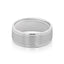 Brushed Finish Classic Wedding Band for Men - crownmoissanite