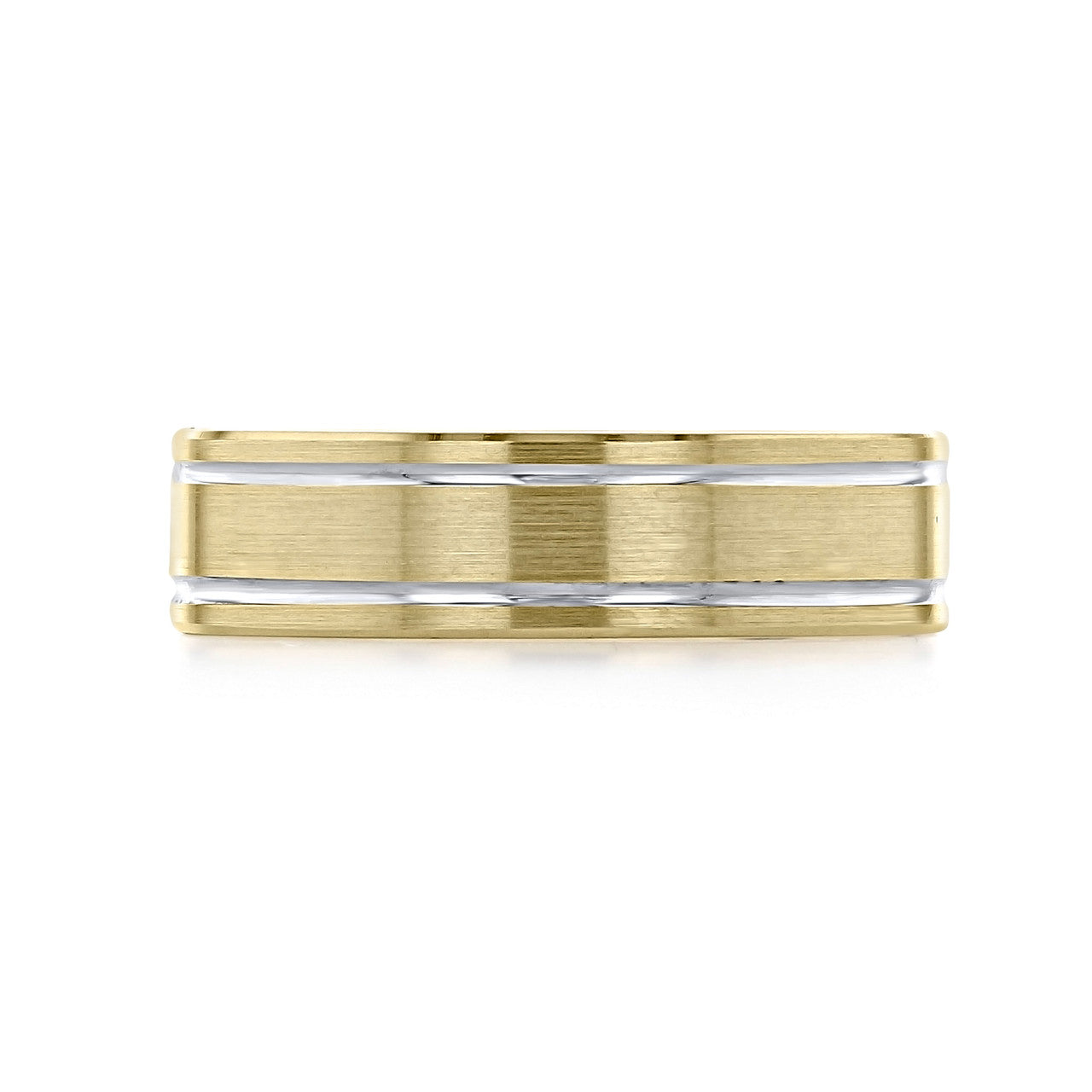 Classic Men's Wedding Band With Brushed Finish Metal - crownmoissanite