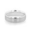 Milgrain Brushed Polish Men's Wedding Band - crownmoissanite